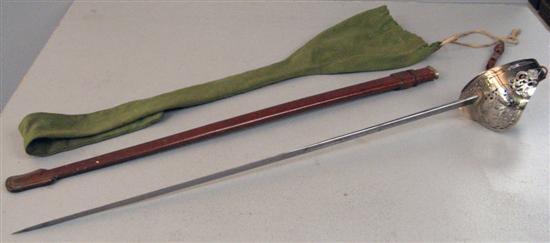 Appraisal: Royal Signals sword by Wilkinson the blade engraved GVR and