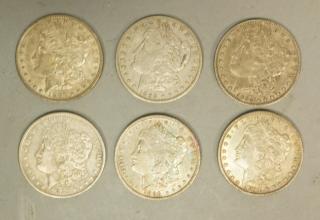 Appraisal: Morgan O Silver Dollars O O O Morgan O Silver