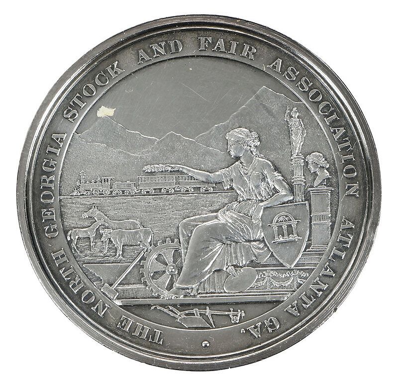 Appraisal: North Georgia Agricultural Coin Silver Medal with Box American late