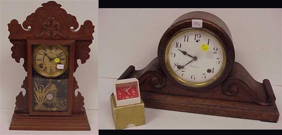 Appraisal: Three clocks the first by Sessions Clock Co Forestville CT