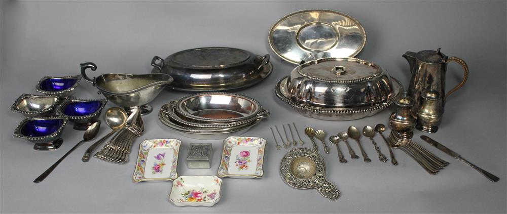 Appraisal: ASSORTED COLLECTION OF SILVERPLATE AND OTHER ITEMS including E G