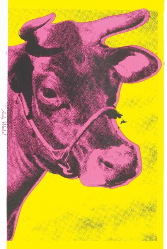 Appraisal: WARHOL ANDY Pittsburgh - New York Cow Silk screen not