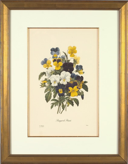 Appraisal: After Pierre J Redoute French - Bouquet de Pensee limited