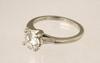 Appraisal: LADY'S RING - Platinum ring in traditional Tiffany style set