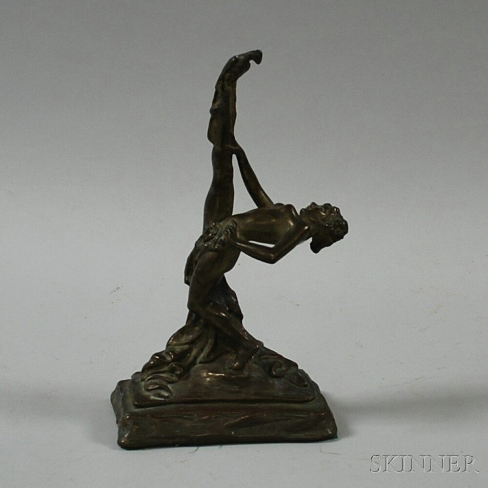 Appraisal: Armor Bronze Co Art Deco Patinated Metal Dancer th century