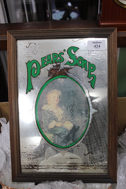 Appraisal: MISCELLANEOUS ITEMS to include china a Pears Soap advertising mirror