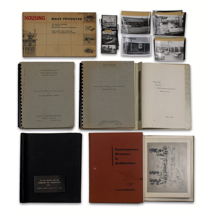 Appraisal: The papers of architect Robert A Eckert trunk with original