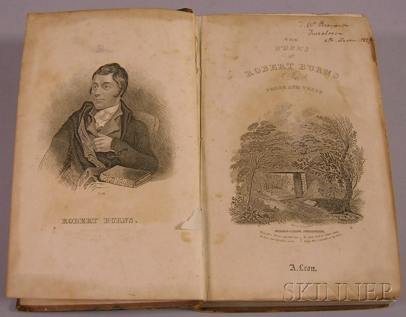 Appraisal: Decorative Leather-bound Title The Works of Robert Burns Philadelphia vo