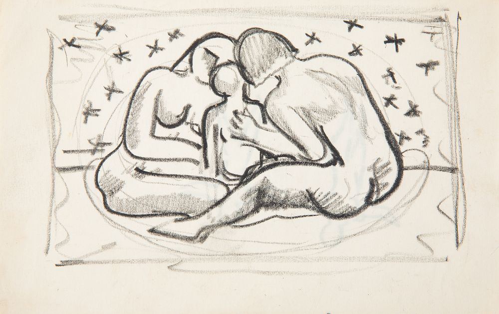 Appraisal: A DOUBLE SIDED DRAWING BY ROCKWELL KENT AMERICAN - A