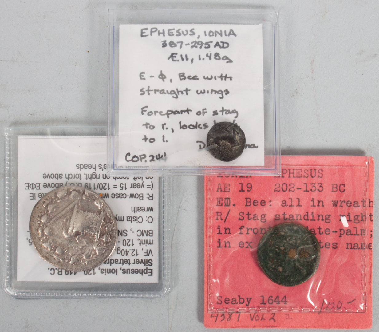 Appraisal: Ancient Coins Three from Ephesus comprising silver tetradrachm - B