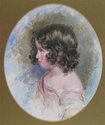 Appraisal: Joshua Fisher - Study of a young girl in profile