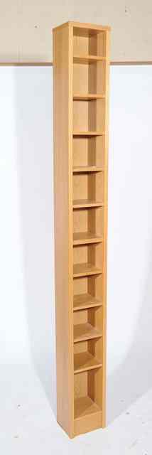 Appraisal: A TALL NARROW PINE BOOKCASE wide together with a tall