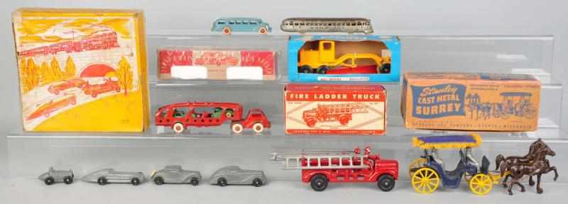 Appraisal: Lot of Cast Iron Diecast Vehicle Toys Includes one fire