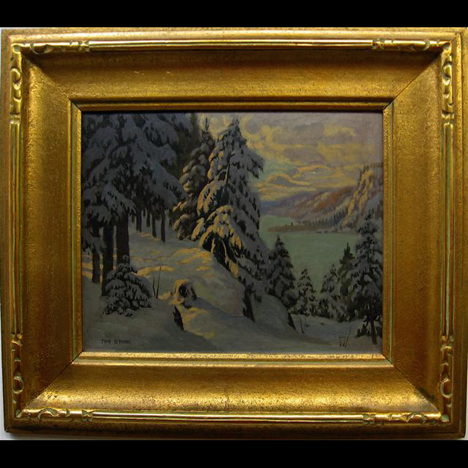 Appraisal: FIRST SNOW THOMAS ALBERT STONE - CANADIAN OIL ON PANEL