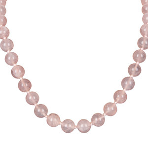 Appraisal: Four Chinese Bead Necklaces TH CENTURY comprising a rose quartz