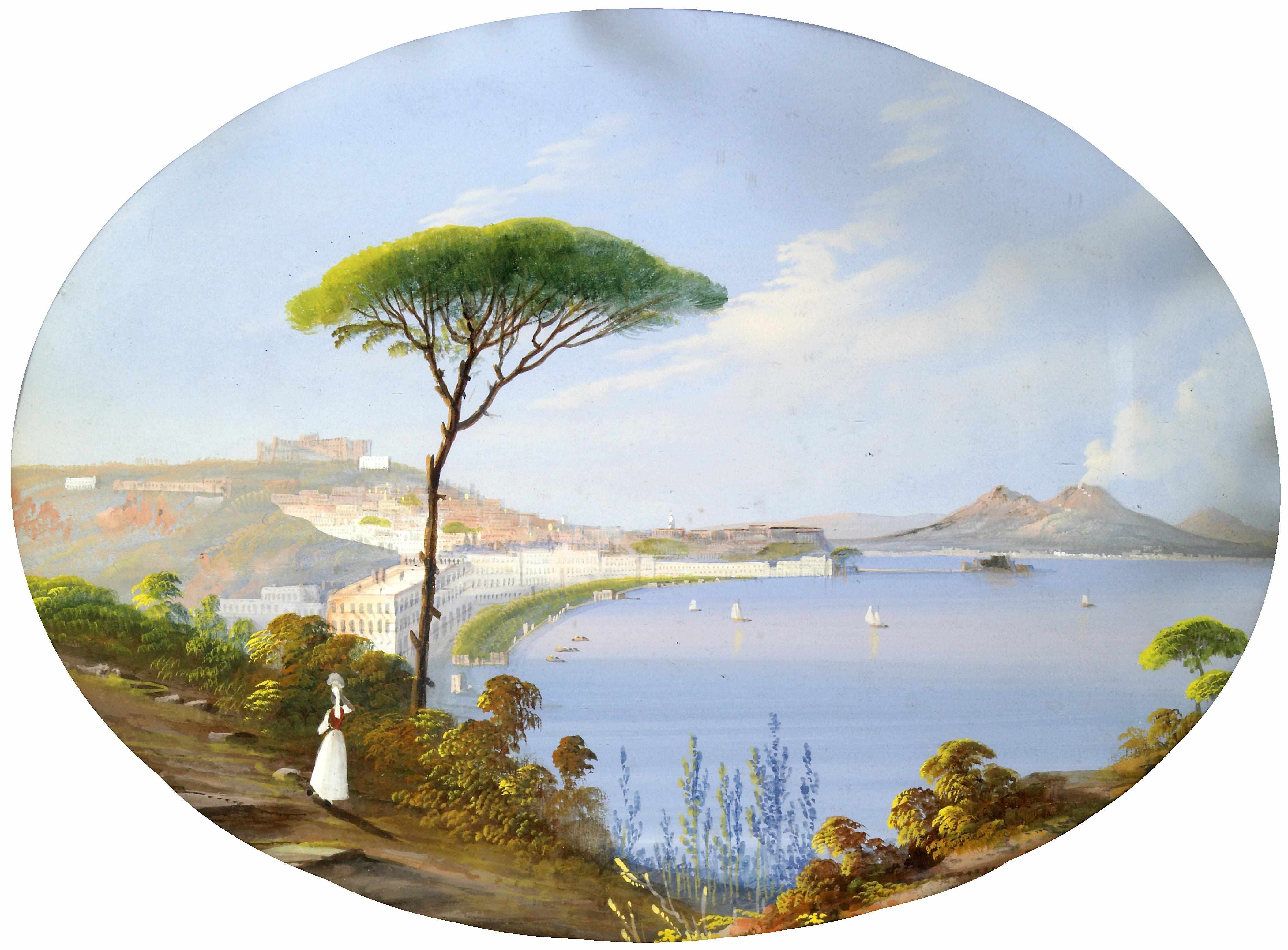 Appraisal: Neapolitan School th century A view of the Bay of