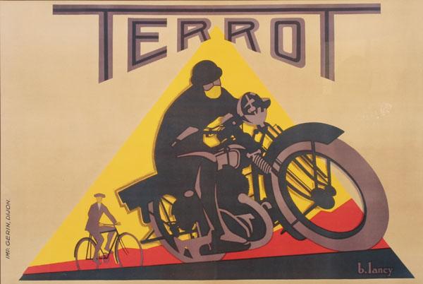 Appraisal: After Bernard Lancy French - Terrot LARGE SCALE framed motorcycle