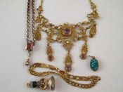 Appraisal: A mixed lot including a carat gold bracelet gms an