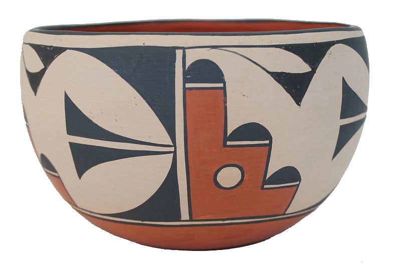 Appraisal: Zia J C S Native American Acoma Ceramic Pottery Zia