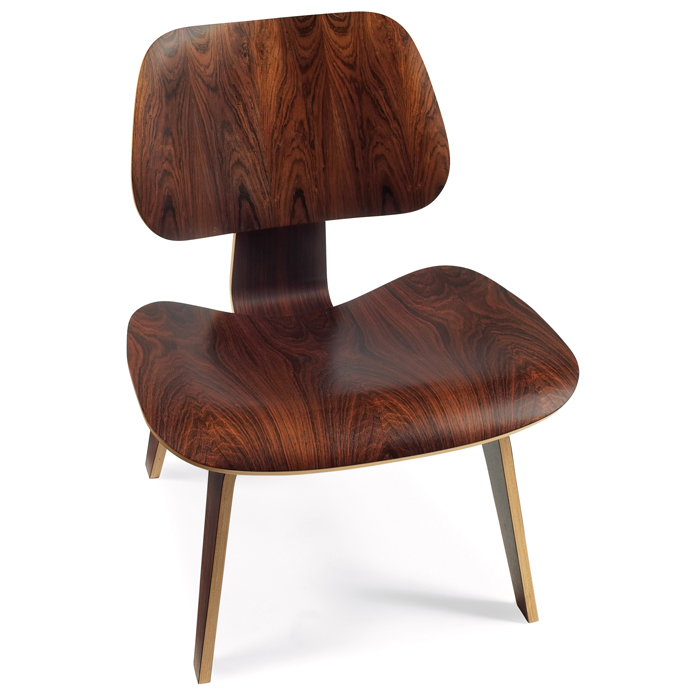 Appraisal: Charles Ray Eames LCW by Herman Miller c molded rosewood