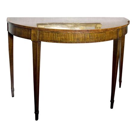 Appraisal: George III Harewood Tulipwood and Marquetry Console Estimate -