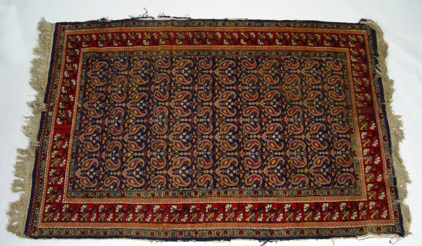 Appraisal: Two carpet runners and a rug each with floral decoration