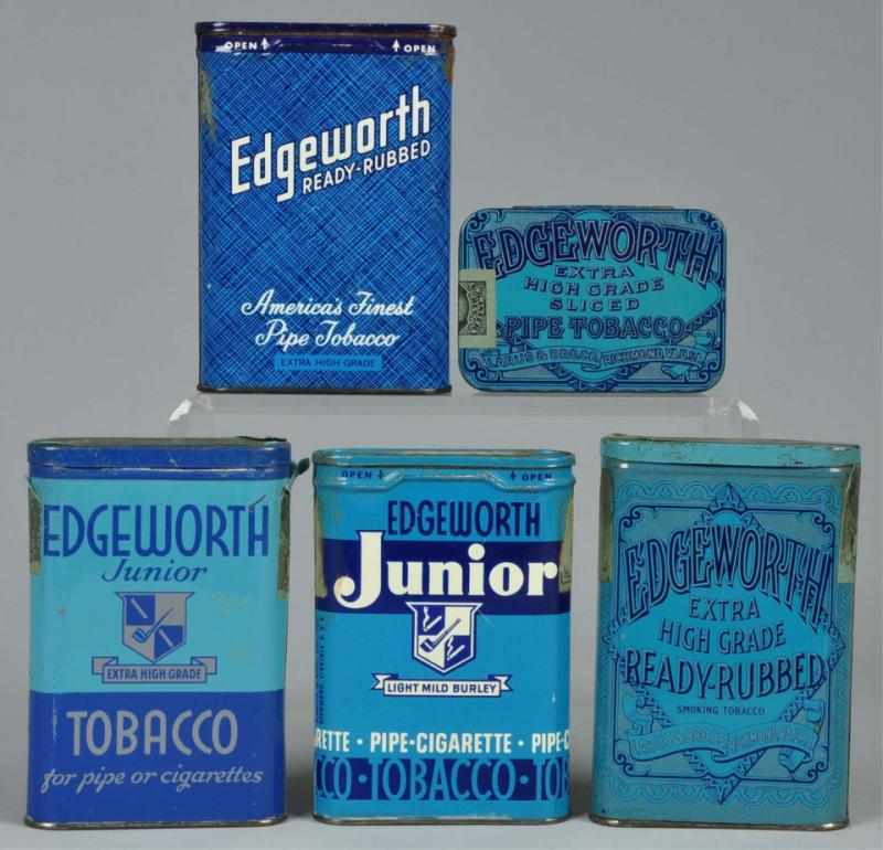 Appraisal: Lot of Edgeworth Pocket Tobacco Tins Condition Excellent Size Largest