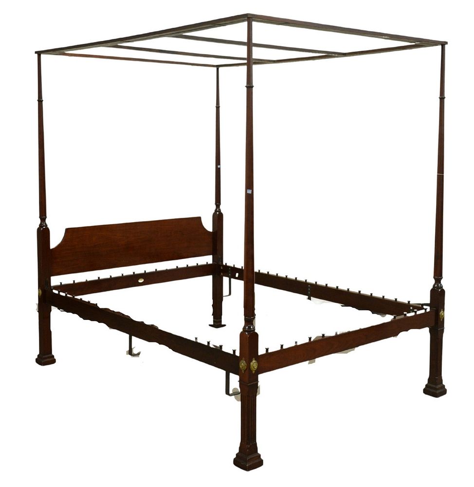 Appraisal: Kindel Custom Mahogany Four Post Canopy Bed queen size height