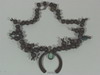 Appraisal: NECKLACE - Early hand made copper squash blossom Navajo necklace