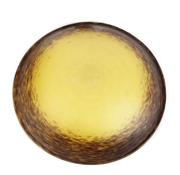 Appraisal: A Schneider mottled glass plafonnier s acid stamped SCHNEIDER diameter