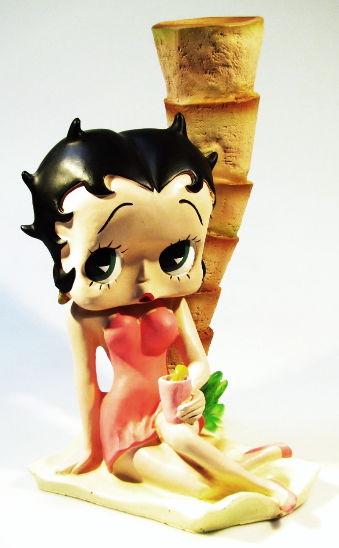 Appraisal: A thC figure group of Betty Boop in a seated