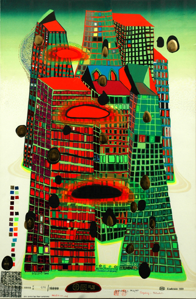 Appraisal: Freidrich Hundertwasser Austrian - Good Morning City - Bleeding Town