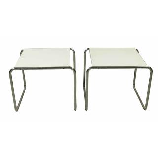 Appraisal: Two Breuer Gavina Laccio Side Tables Two mid century modern