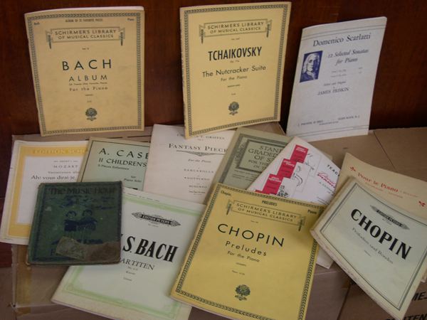 Appraisal: Large Group of Sheet Music and Bound Music Books for