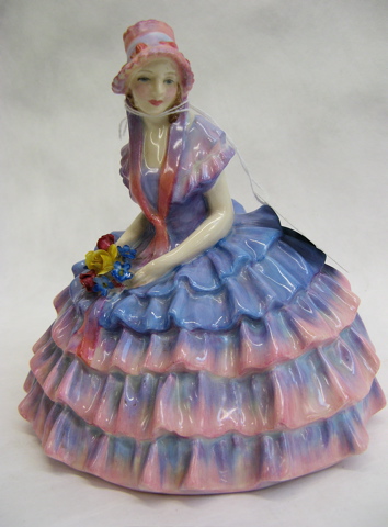 Appraisal: A ROYAL DOULTON PORCELAIN FIGURINE Cloe HN having blue and