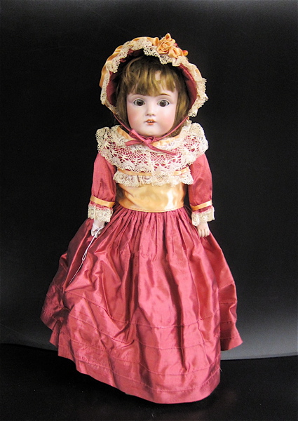 Appraisal: KESTNER BISQUE SHOULDER HEAD DOLL having brown wig fixed brown