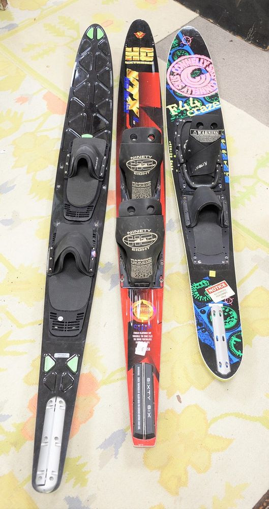 Appraisal: Group of three slalom skis brands include HO Extreme Connelly