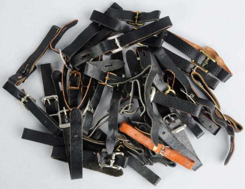 Appraisal: Lot of Leather Watch Fob Straps Malt Marrow Condition Very