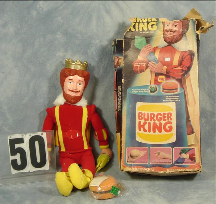 Appraisal: Burger King King Figure Doll mint in original box the