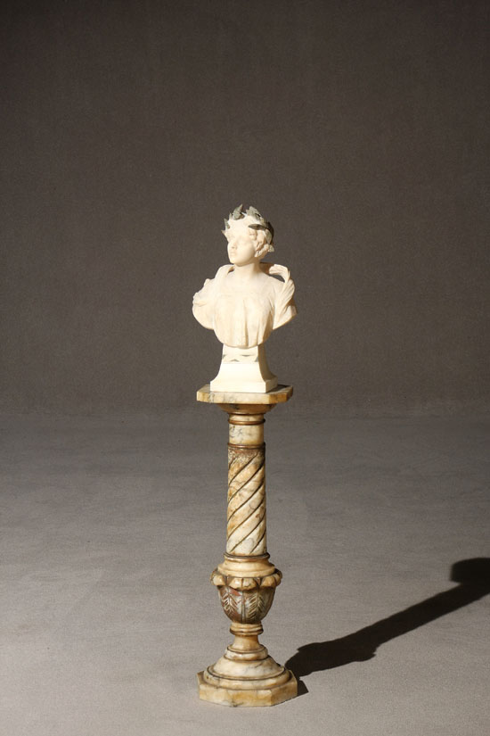 Appraisal: Lot Property of Various Owners Italian Alabaster Bust of a