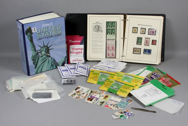 Appraisal: Group of four philatelic items including one U S stamp