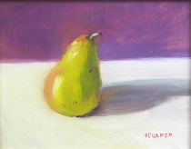 Appraisal: Judith Fulmer American born Still life with a pear Pigment