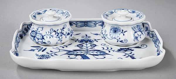 Appraisal: A Group of Meissen Blue and White Porcelain Desk Items