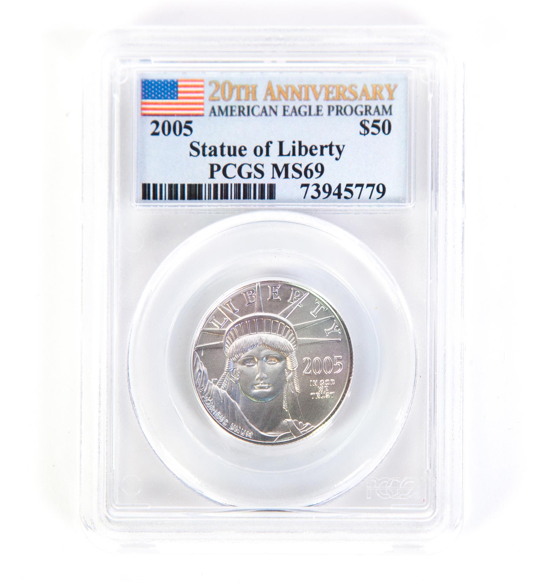 Appraisal: HALF OUNCE PLATINUM EAGLE Statue of Liberty MS PCGS