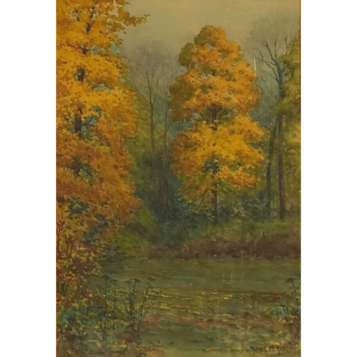 Appraisal: Robert Marshall Root American - Forest Scene c watercolor x