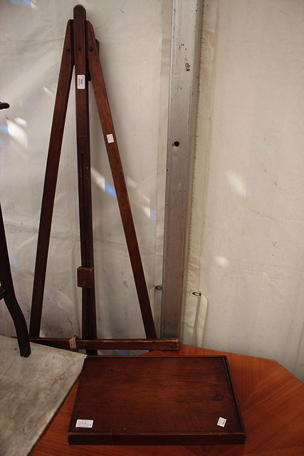 Appraisal: AN EARLY TH CENTURY EASEL and a late th Century