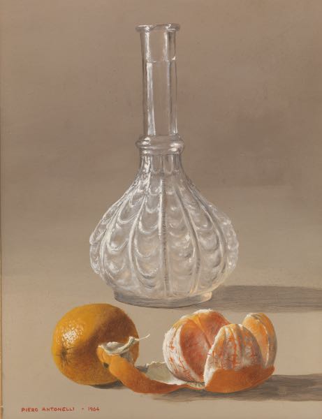 Appraisal: PIERO ANTONELLI ITALIAN - x Still life with oranges and