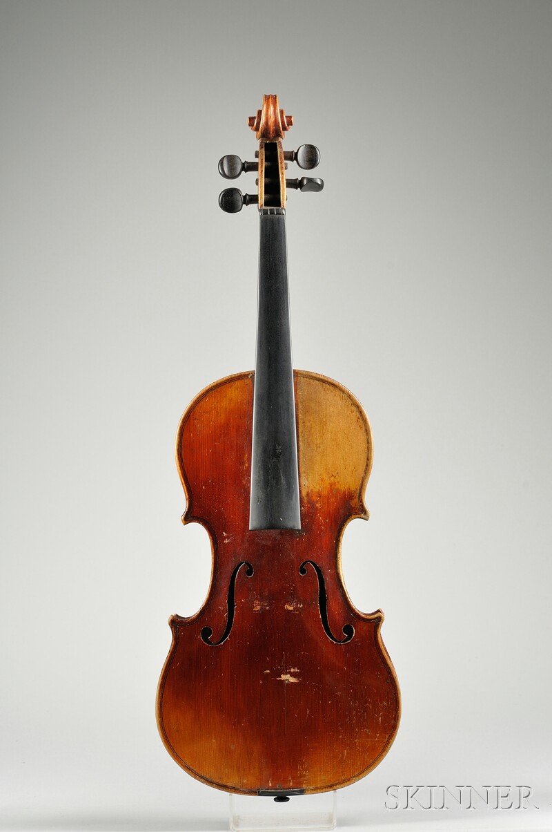 Appraisal: German Violin Albin Wilfur Leipzig bearing the maker's label length