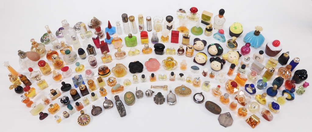 Appraisal: LG MINIATURE PERFUME BOTTLES SAMPLES COLLECTION Continental th CenturyDozens of