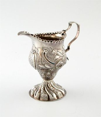 Appraisal: A George III silver cream jug by Thomas Shepherd London